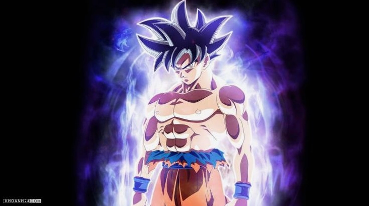 Hình nền Dragon Ball Goku Ultra Instinct tỏa sáng