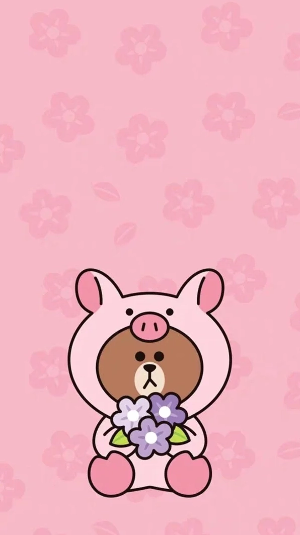 hình nền gấu chibi cute