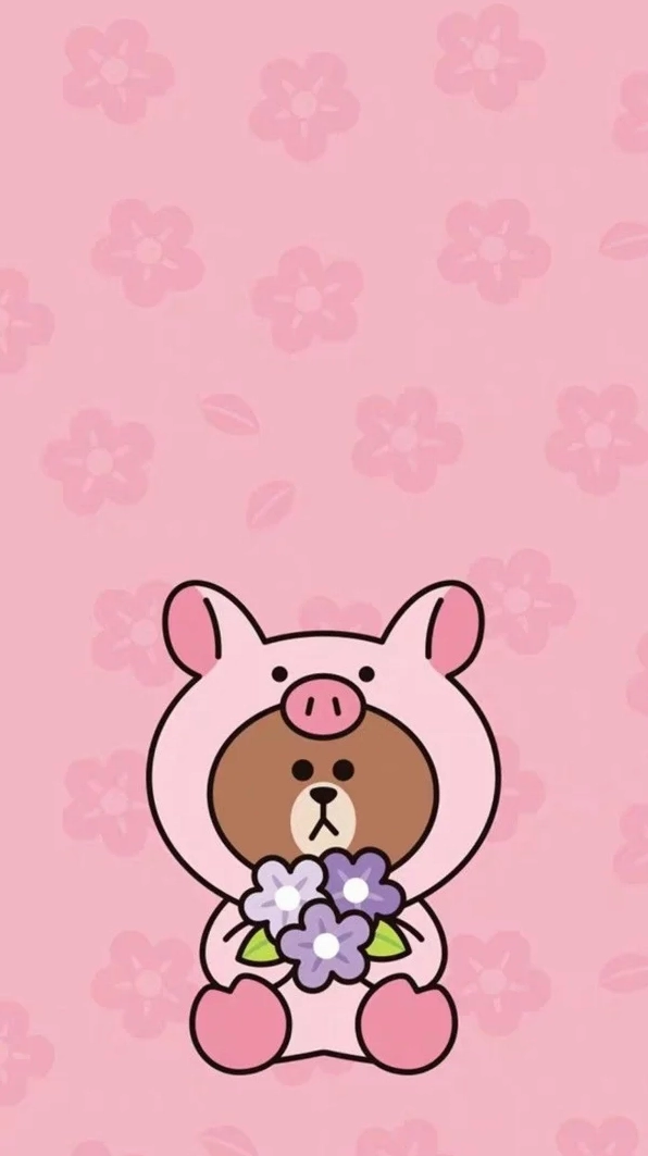 hình nền gấu chibi cute nhảy lò cò