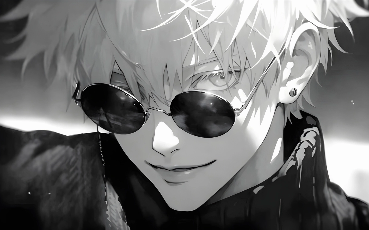 Hình nền Gojo nháy mắt tinh nghịch dễ thương