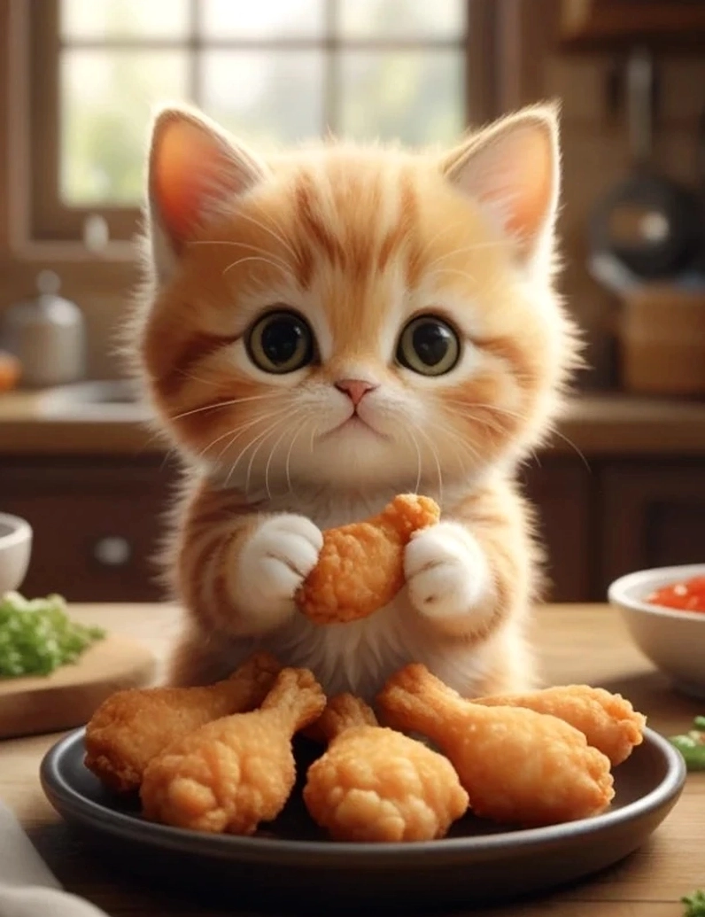 Hình nền mèo cute chibi