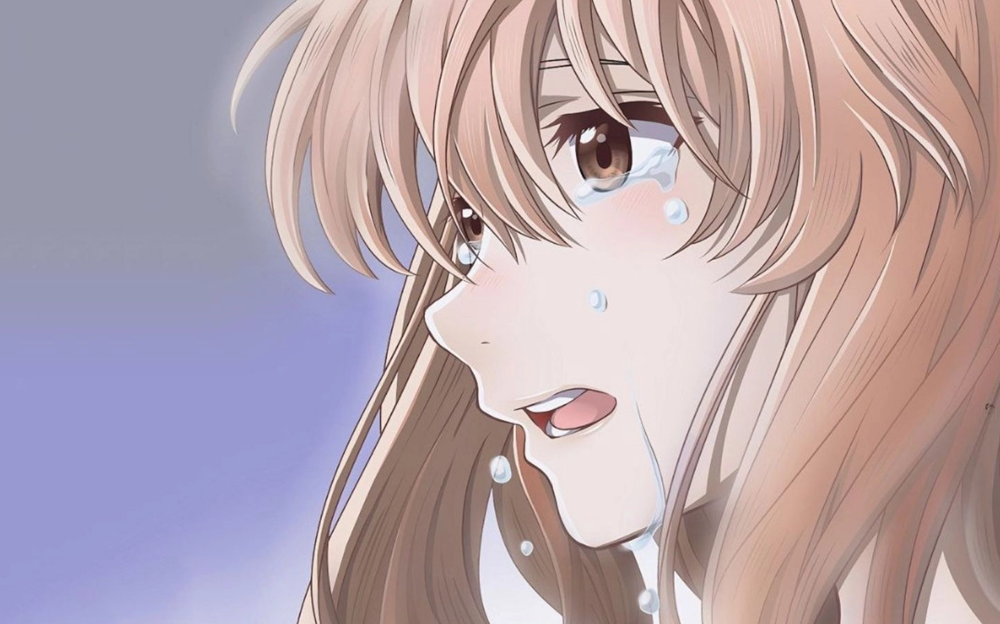 Hình nền nhân vật nữ đang khóc buồn bã