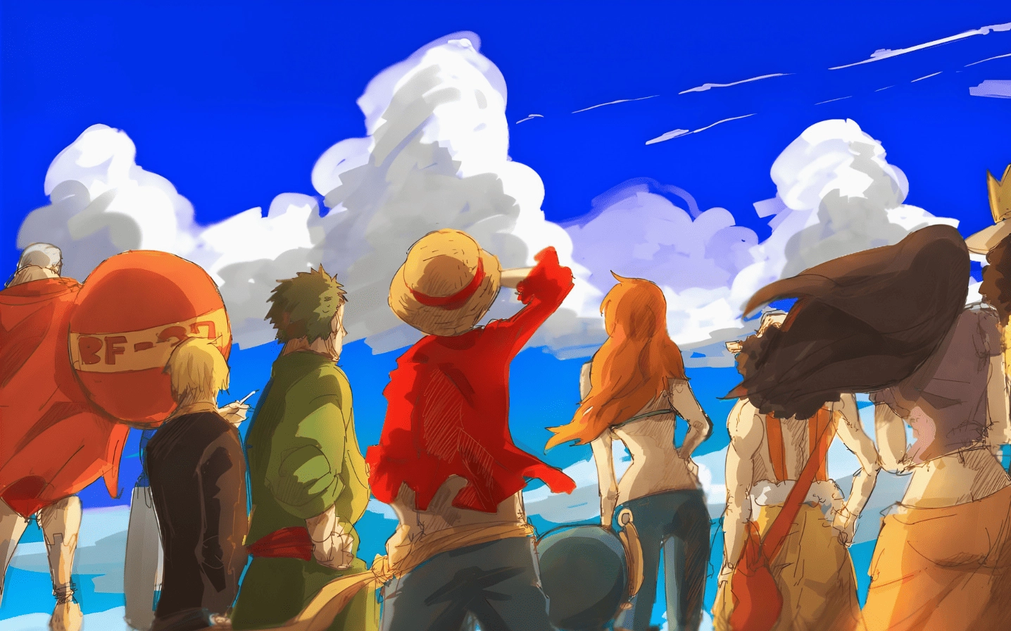 Hình nền One Piece nhìn xa xăm