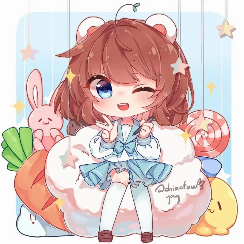 Hình siêu xinh về chị mèo simmy chibi cho fan Simmy