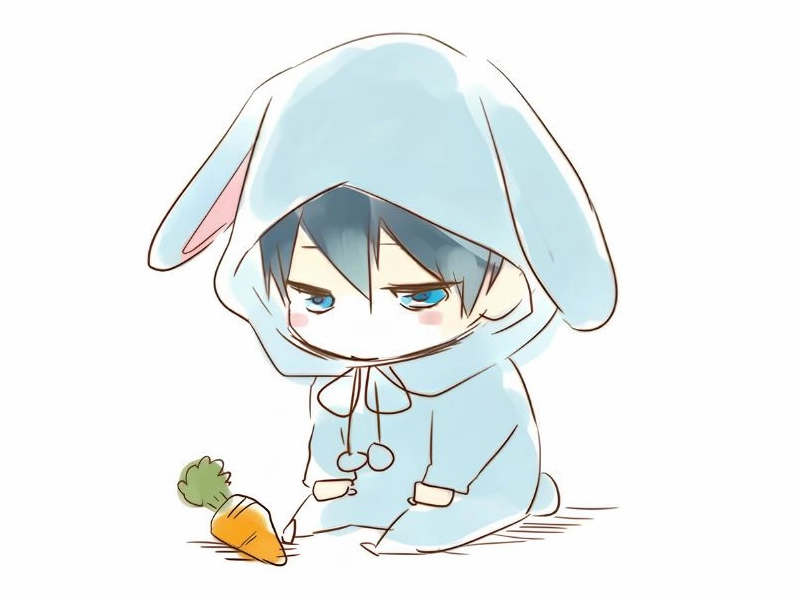 Hình vẽ chibi nam cute với biểu cảm vui nhộn