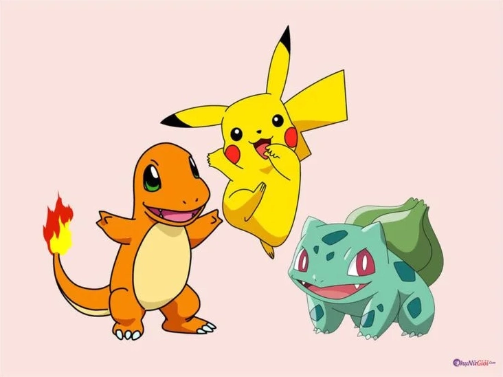 Hình vẽ Pokemon thế giới sáng tạo đẹp mắt