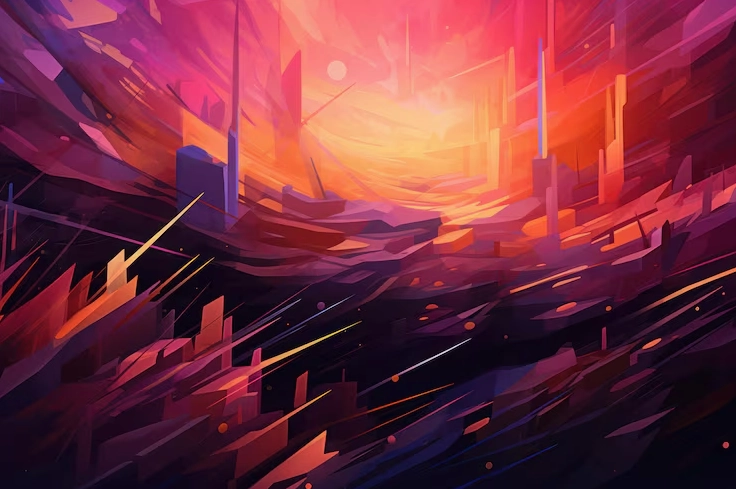 Hoa văn nền đầy màu sắc trừu tượng