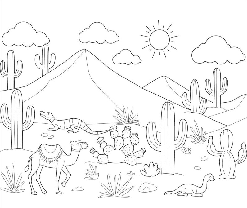 Khái niệm tranh tô màu phong cảnh qua những nét vẽ cơ bản