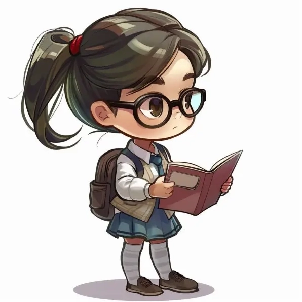 Khoảnh khắc chibi đọc sách siêu đáng yêu