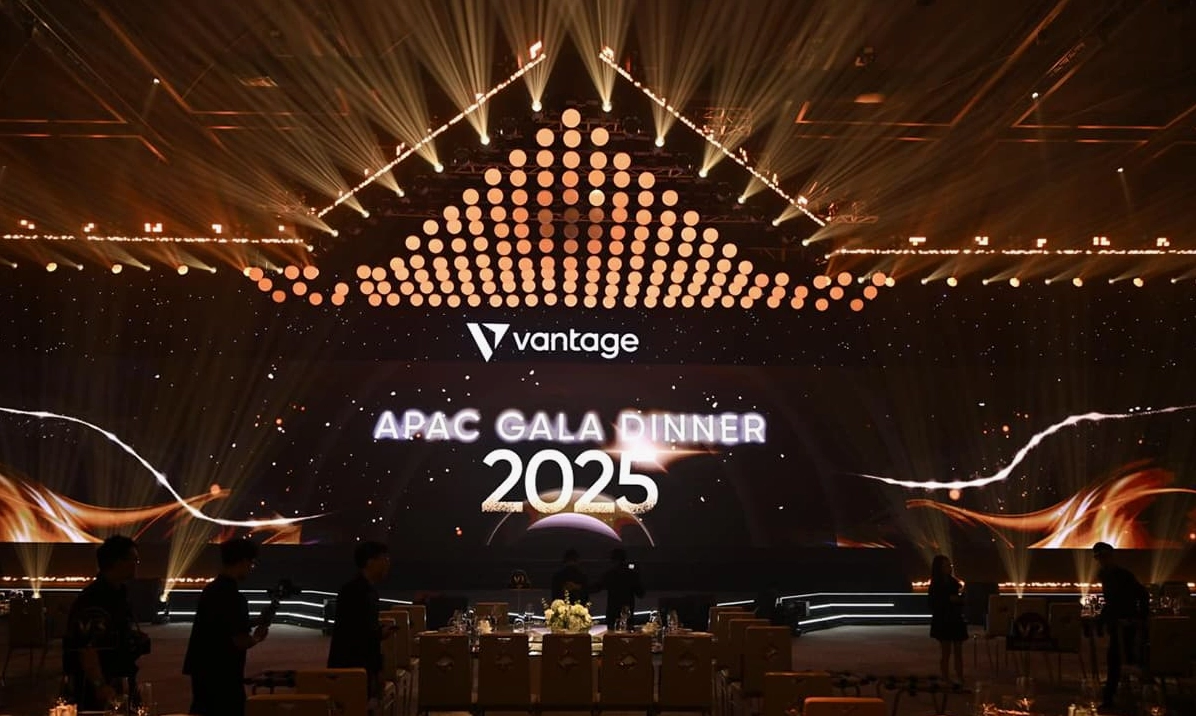 Khung cảnh hoành tráng của sự kiện Vantage APAC Gala Dinner lần đầu tổ chức tại Việt Nam