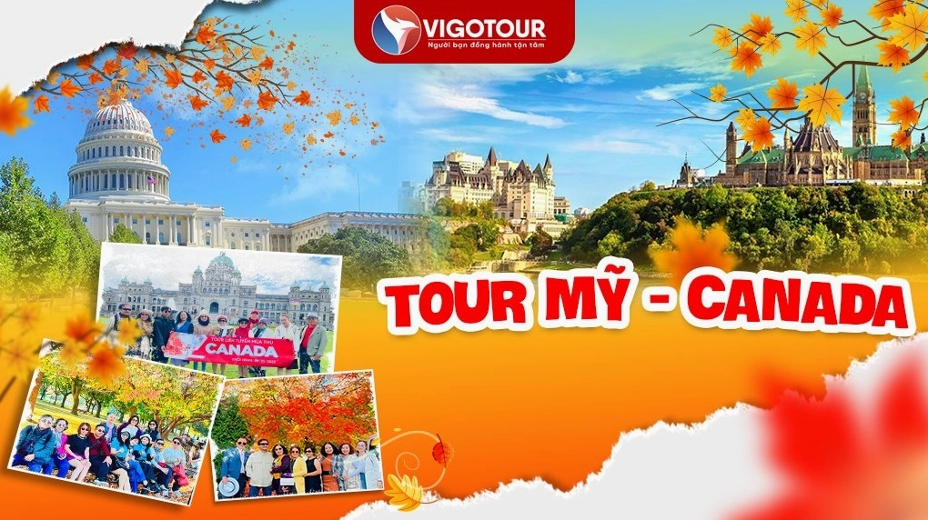 Khung cảnh tháp CN Tower rực rỡ vào mùa thay lá