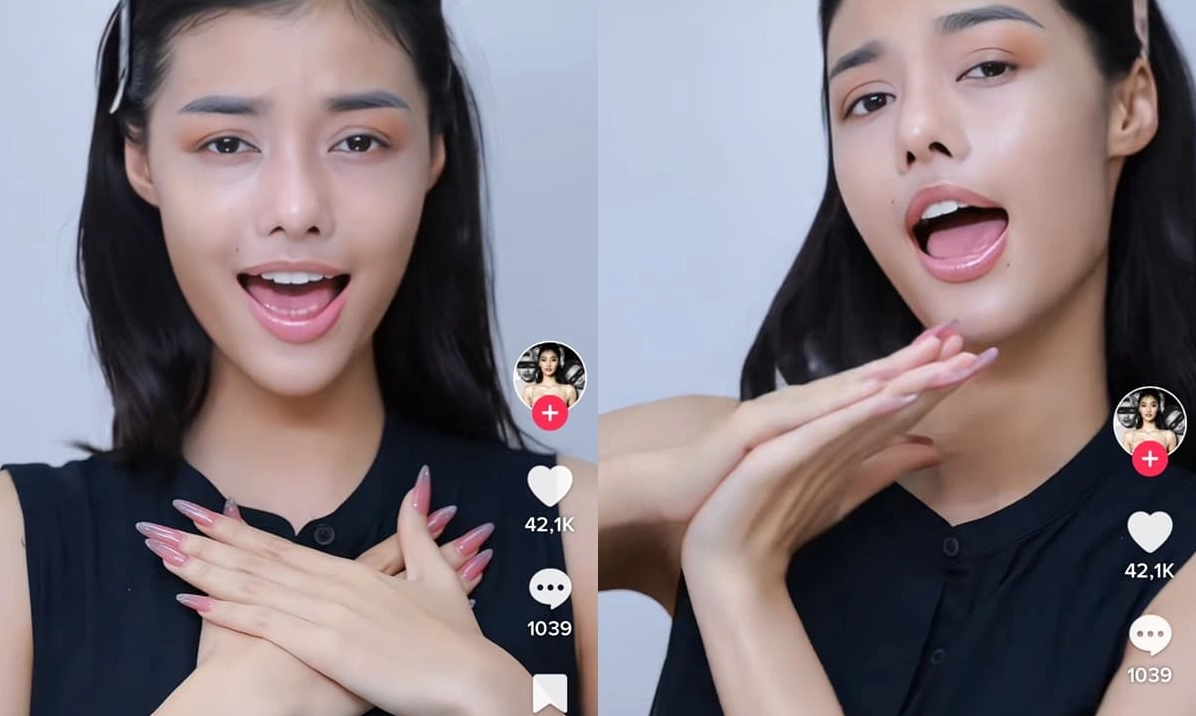 Khuôn mặt mộc kiệm son phấn nhưng vẫn vô cùng tươi tắn của Á hậu