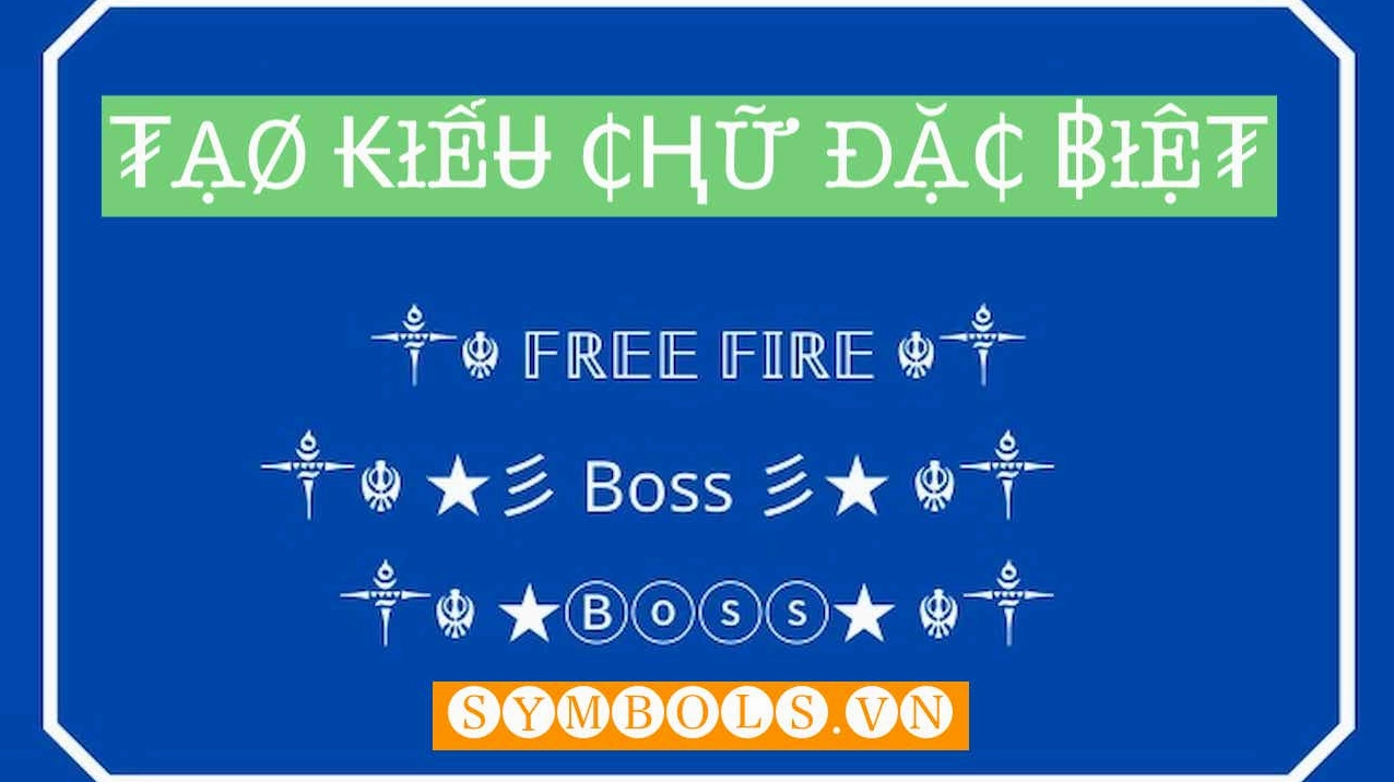 Kiểu Chữ Đặc Biệt Online phiên bản anime