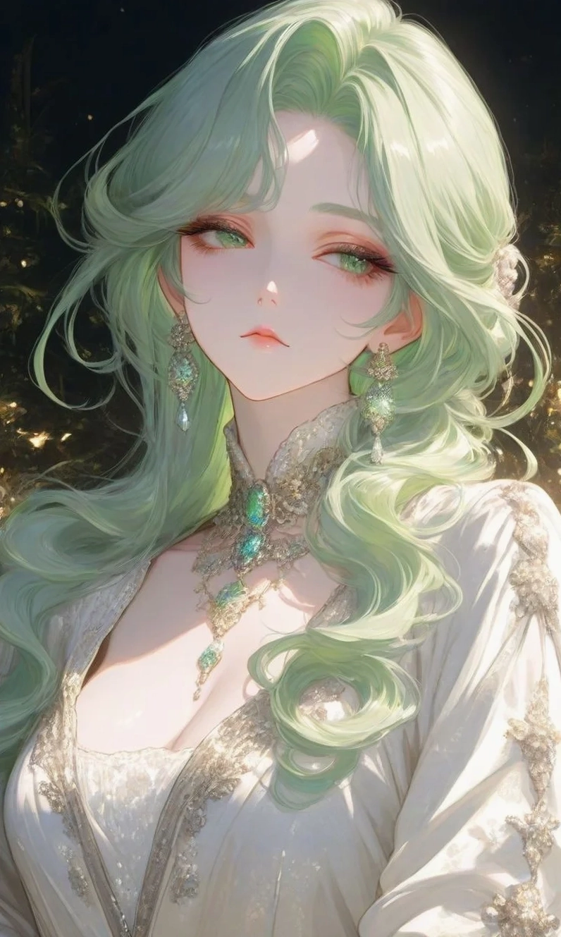 Làm mới màn hình với ảnh 3d anime nữ