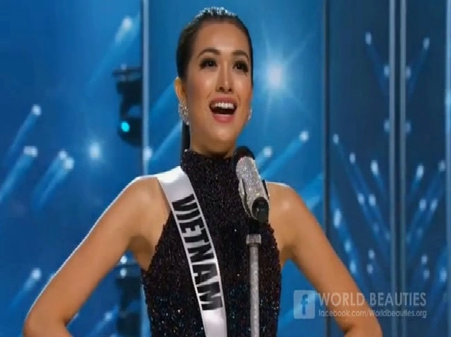 Lệ Hằng sải bước tự tin tại bán kết Miss Universe 2016