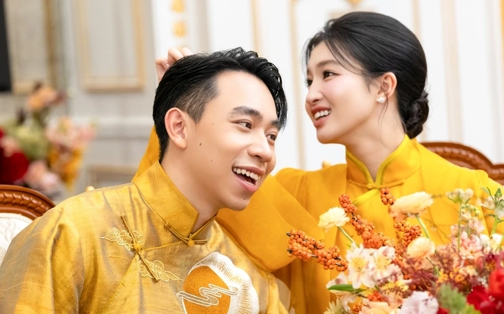 Lễ hằng thuận thiêng liêng của Á hậu Phương Nhi và chồng thiếu gia