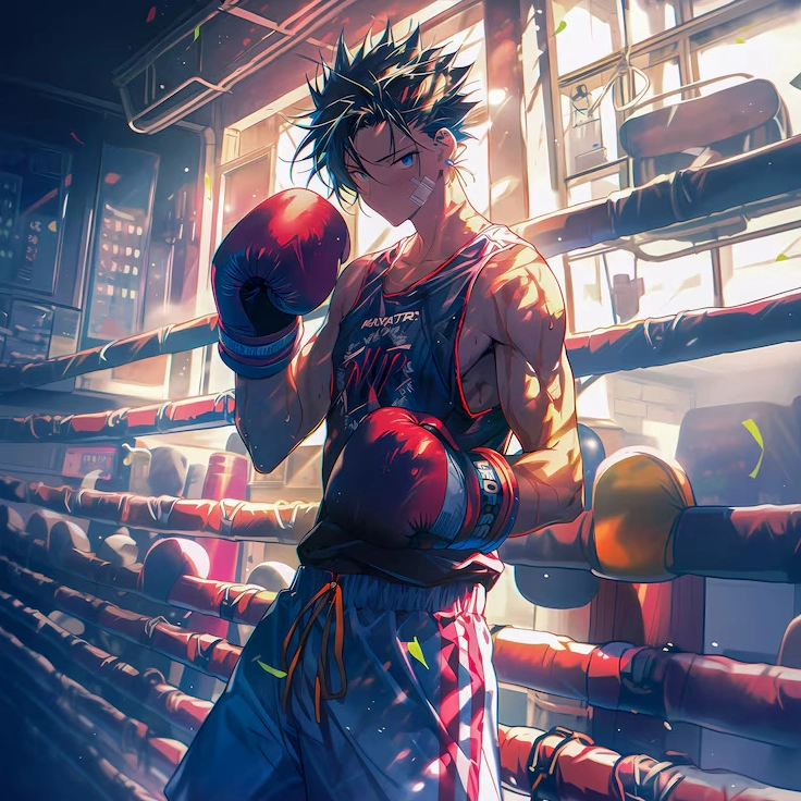 Lễ kỷ niệm ngày quyền anh theo phong cách nghệ thuật kỹ thuật số