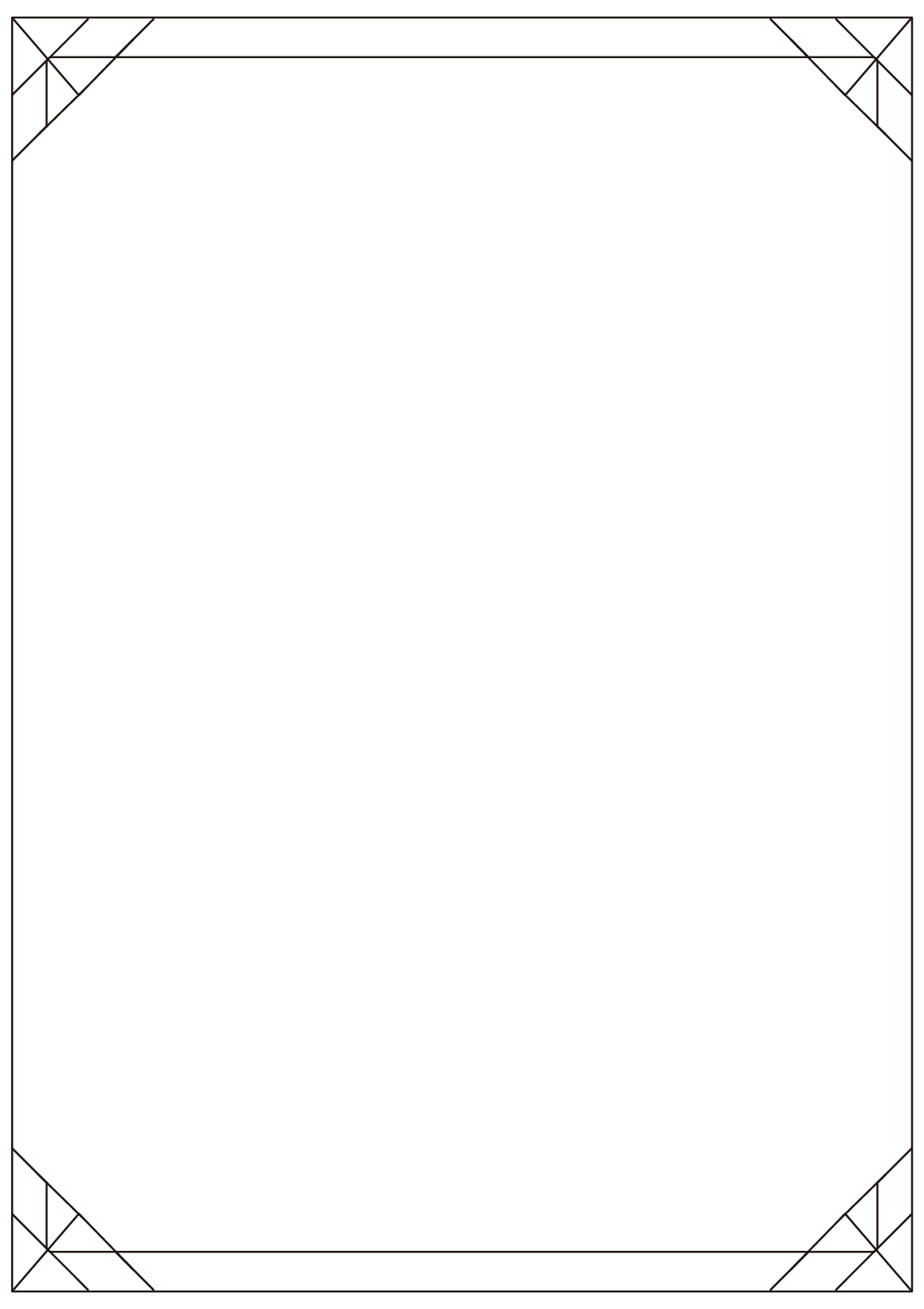 Mẫu khung viền ngộ nghĩnh cho bé tô màu