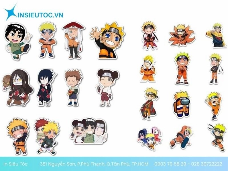 Mẫu sticker naruto anime huyền thoại không thể bỏ qua