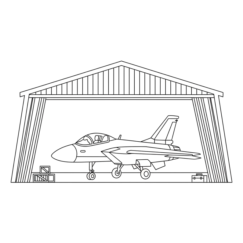 Máy bay phản lực tô màu lao vút trên mây