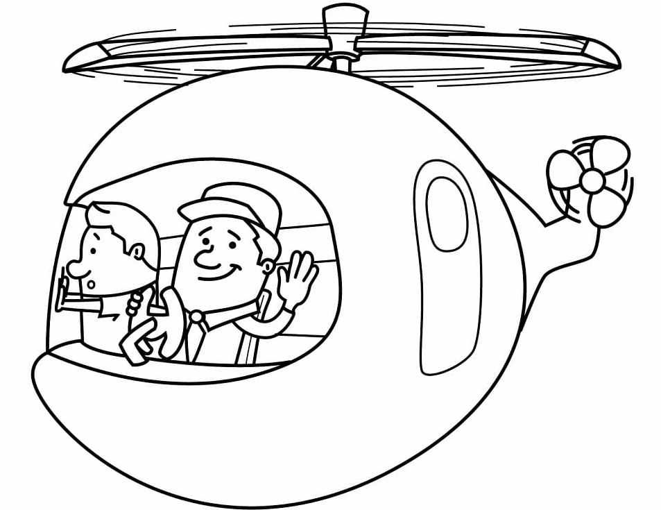 Máy Bay Trực Thăng Nhỏ Cute ngộ nghĩnh