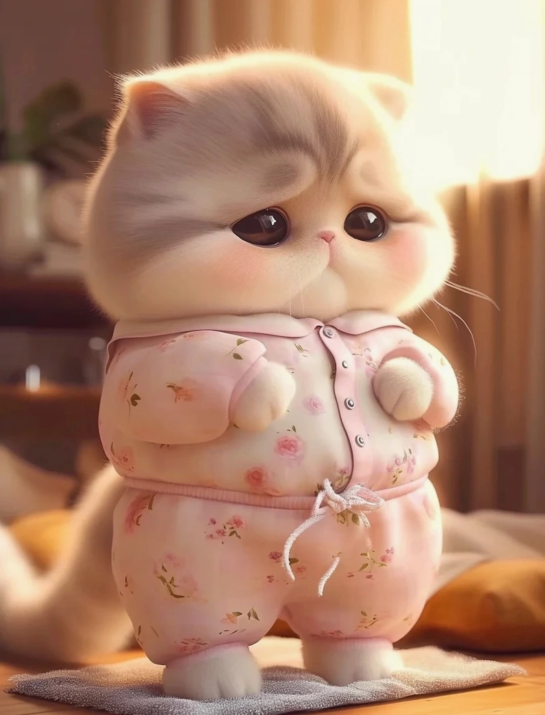 Mèo cute chibi anime