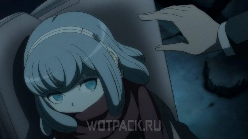 Miaya Gekkogahara ngồi trên xe lăn