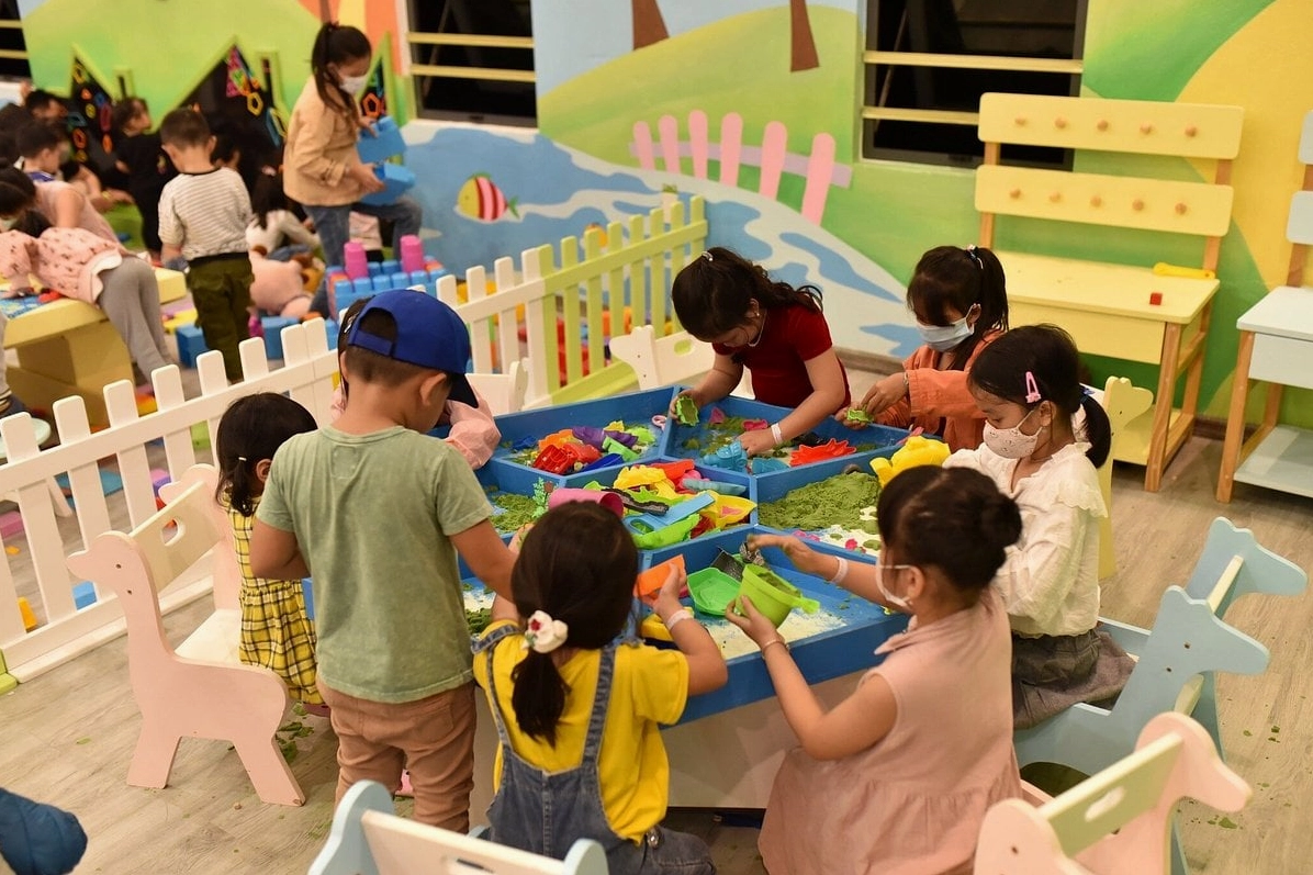 Một chi tiết thiết kế độc đáo tại khu vực ngoại vi của Saigon Centre