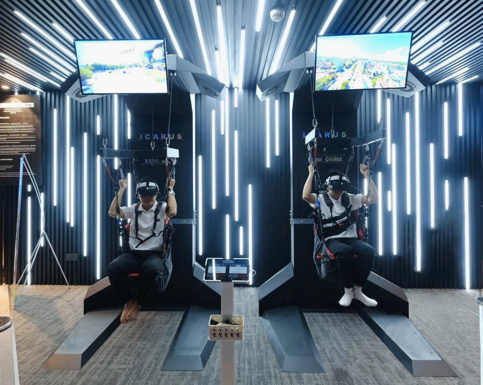 Một góc khu trò chơi thực tế ảo hiện đại tại Lotte Center