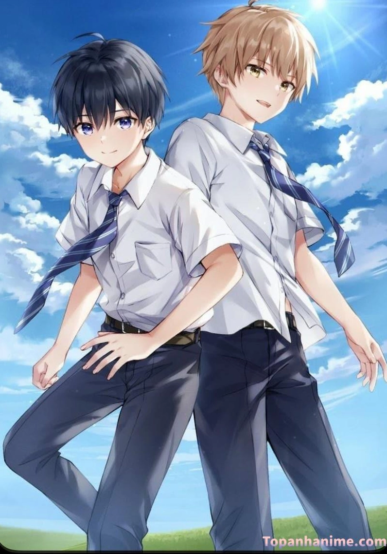 Nam sinh anime với vẻ ngoài lãng tử và ánh mắt thâm tình