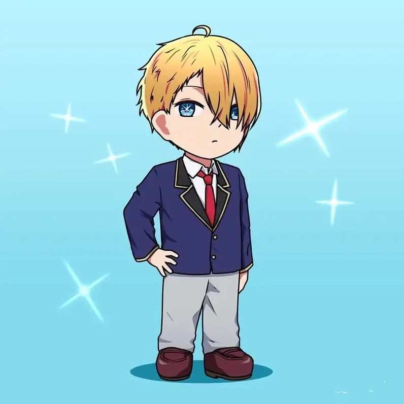 Ngắm hình chibi Aqua Hoshino Oshi no Ko tuyệt đẹp