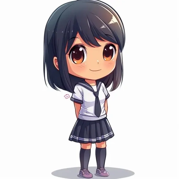 Nguồn cảm hứng từ hình chibi học tập vui nhộn