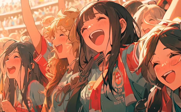 Những cô gái anime tươi tắn trong ánh nắng