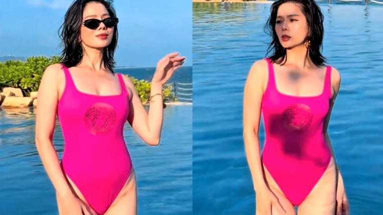 Nữ ca sĩ Lệ Quyên khoe body vạn người mê trong trang phục áo tắm gợi cảm