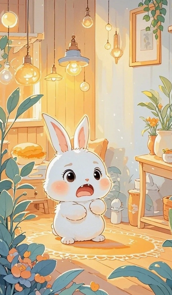 Sử dụng ngay chibi sticker thỏ cute để tăng thêm độ đáng yêu