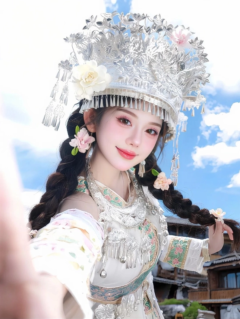 Sự kết hợp phụ kiện tinh tế làm điểm nhấn cho set đồ