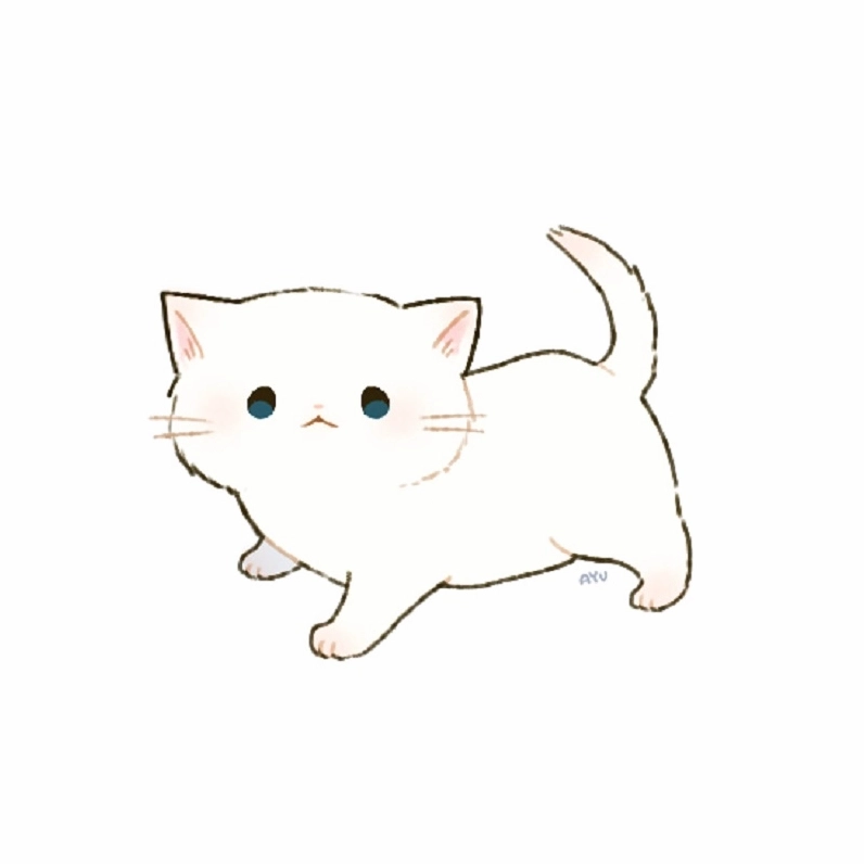Tải ngay ảnh mèo cute chibi cực dễ thương