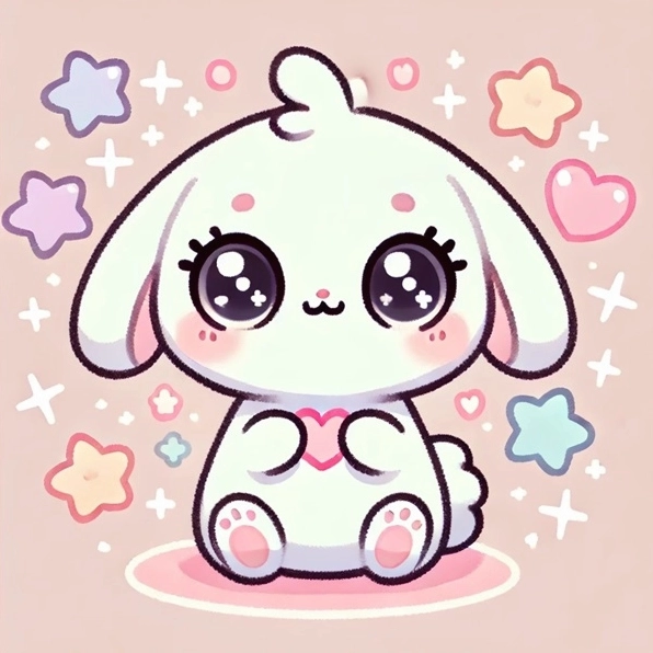 Tải ngay hình nền thỏ cute chibi để làm đẹp cho điện thoại