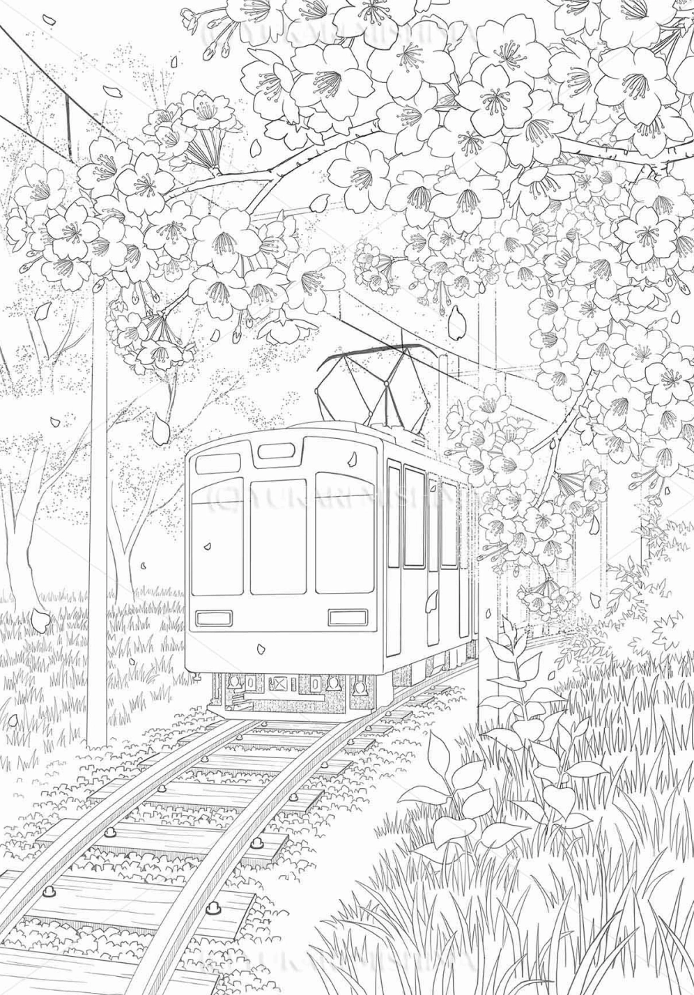 Tải tranh tô màu phong cảnh tiện lợi cho học tập và vui chơi mỗi ngày