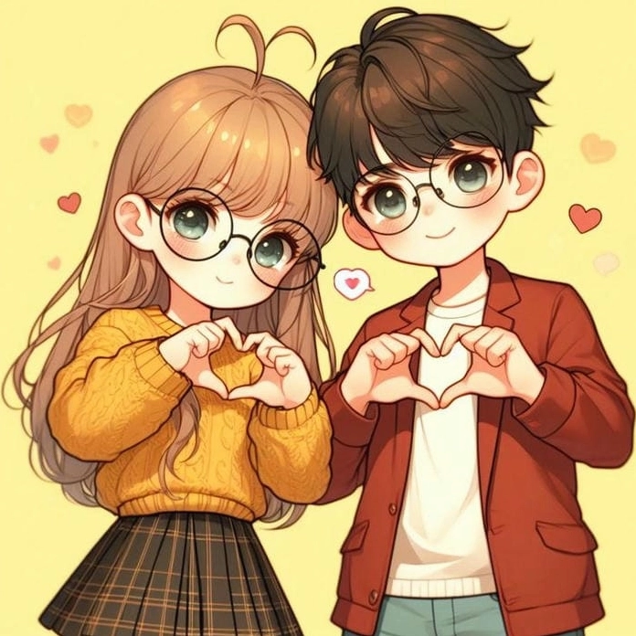 Tải xuống bộ hình ảnh chibi cặp đôi siêu hot