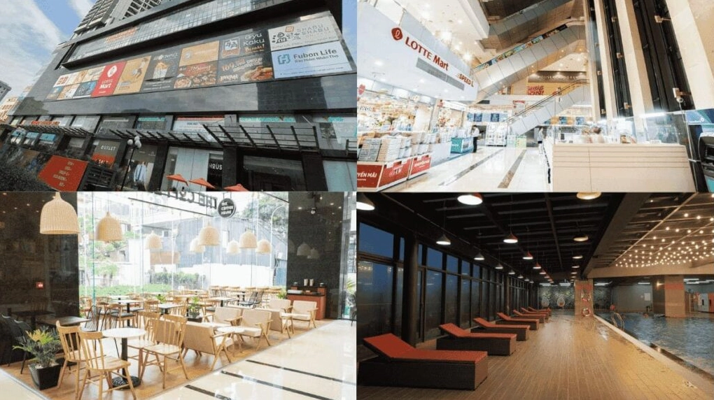 Tầm nhìn hoàng hôn đỏ rực từ tầng cao nhất của tháp