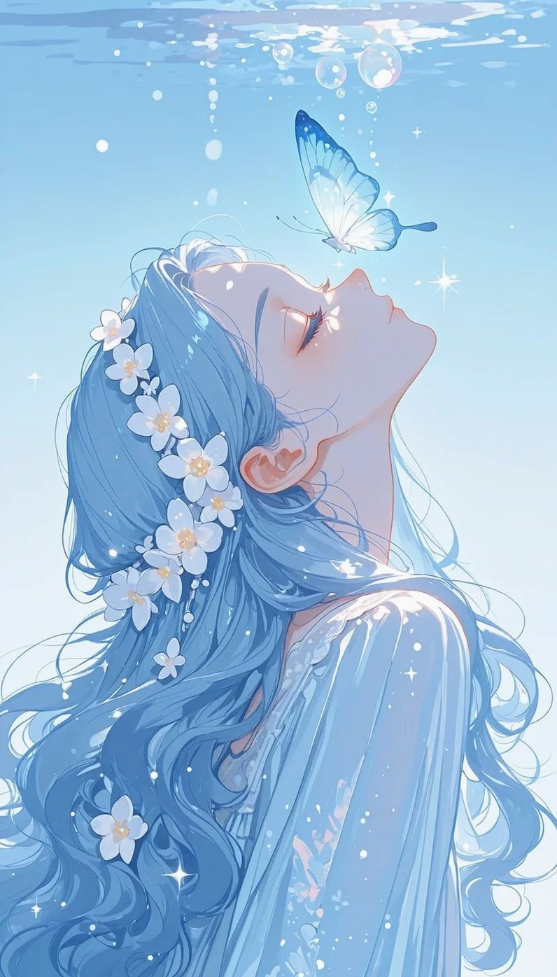 Thả tim cực cute với ảnh anime nữ 3d cute