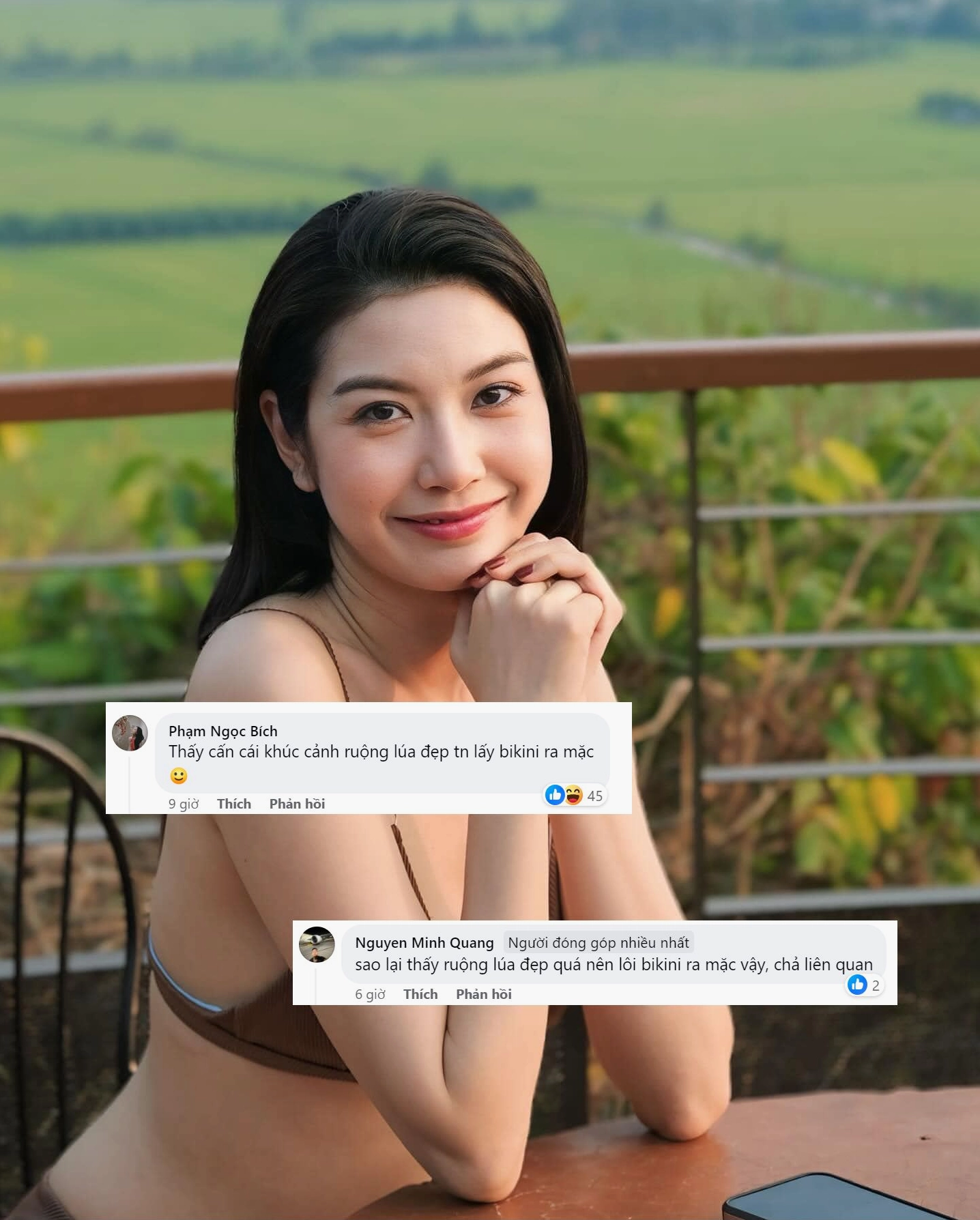 Thụy Vân tự tin khoe hình thể chuẩn từng centimet