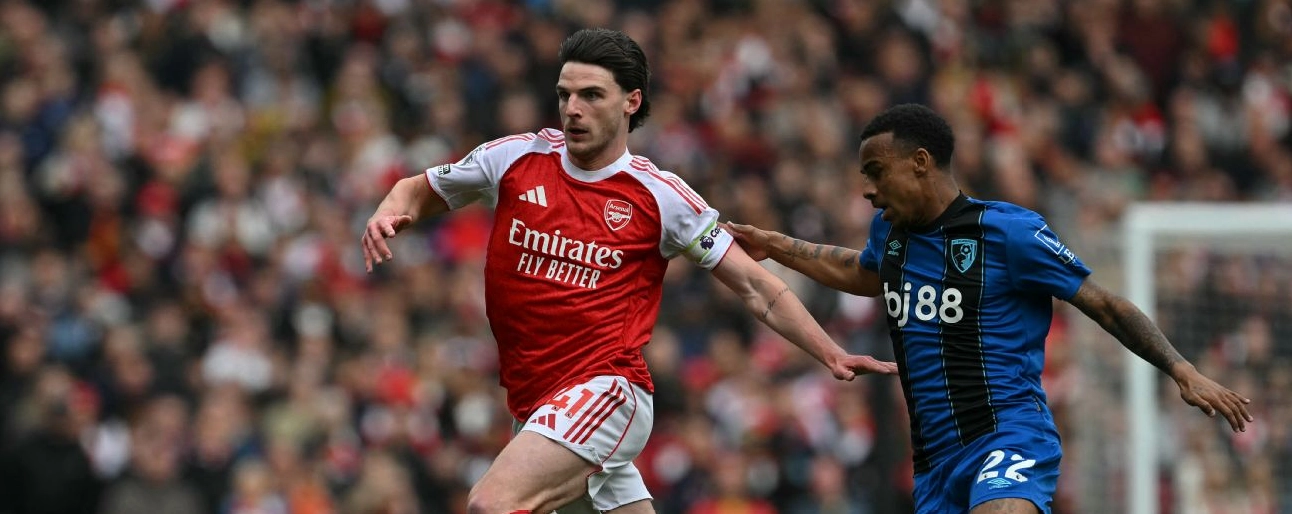 Tiền vệ Declan Rice vắng mặt trong một buổi tập của Arsenal