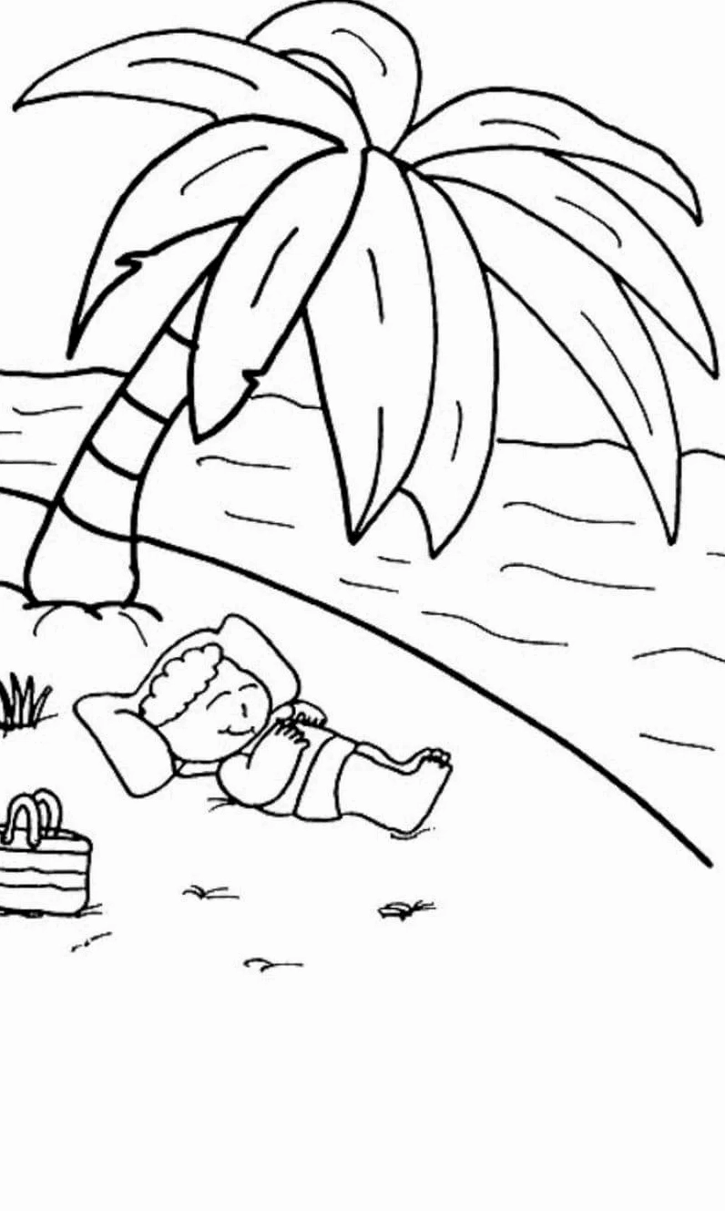 tô màu cảnh biển yên bình