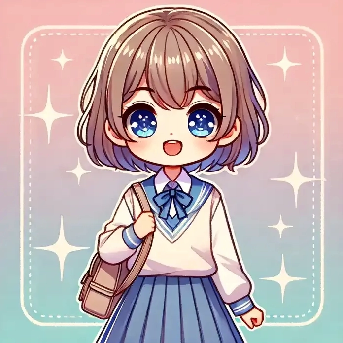 Tô màu chibi học sinh vui nhộn ngộ nghĩnh sáng tạo