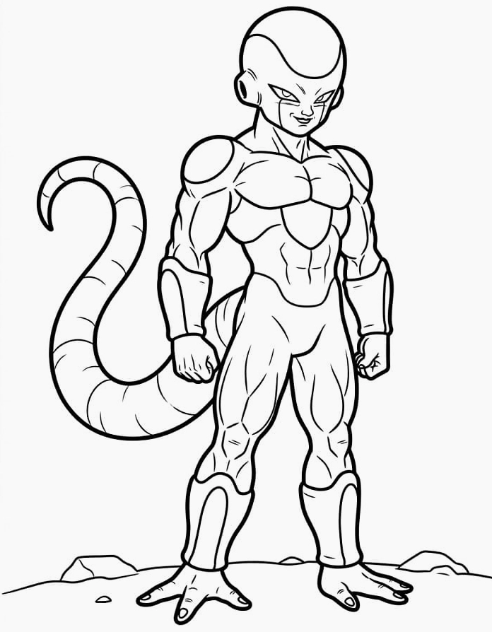 Tô màu Frieza mạnh mẽ