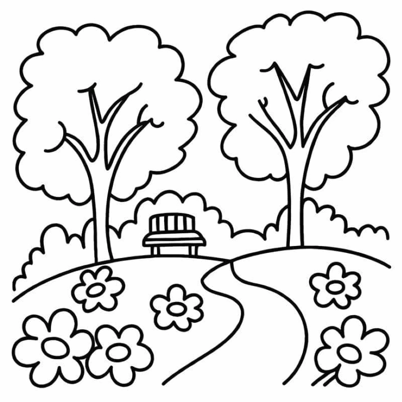 tô màu núi non trùng điệp hùng vĩ