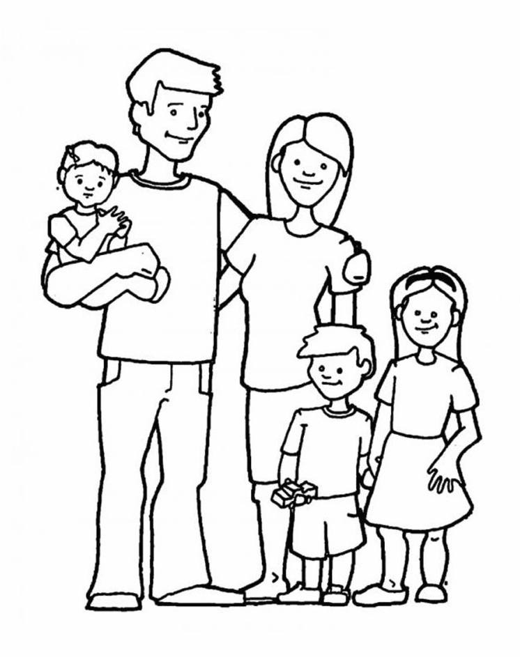 Tô màu tranh tô màu gia đình 3 người đẹp nhất