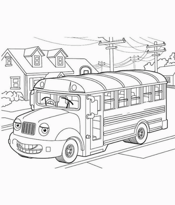 tô màu xe khách 1